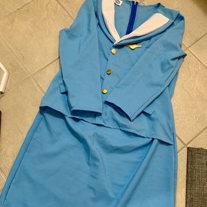 Retro Pin-up ACCURATE Stewardess Costume Halloween || size XL (14-16)